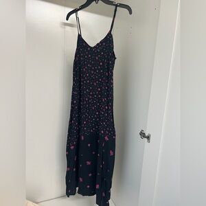 Floral Black and Pink Dress